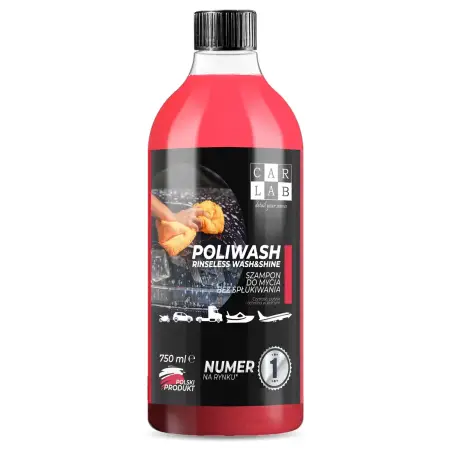 CARLAB Poliwash RED 750ml - Szampon samochodowy bez spłukiwania
