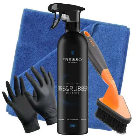 Fresso Tire & Rubber Cleaner 1L + ADBL szczotka Tire Brush  zestaw do czyszenia opon