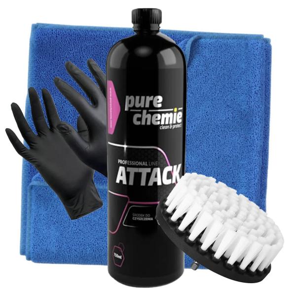 Pure Chemie Attack 0,75L Zestaw do prania tapicerki pasów
