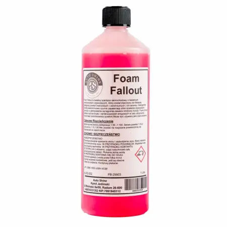 Auto Shine Foam Fallout...