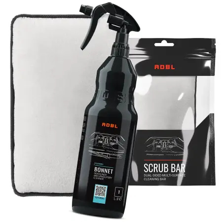 ADBL Zestaw do ręcznego czyszczenia tapicerki podsufitki Bonnet + Scrub Bar