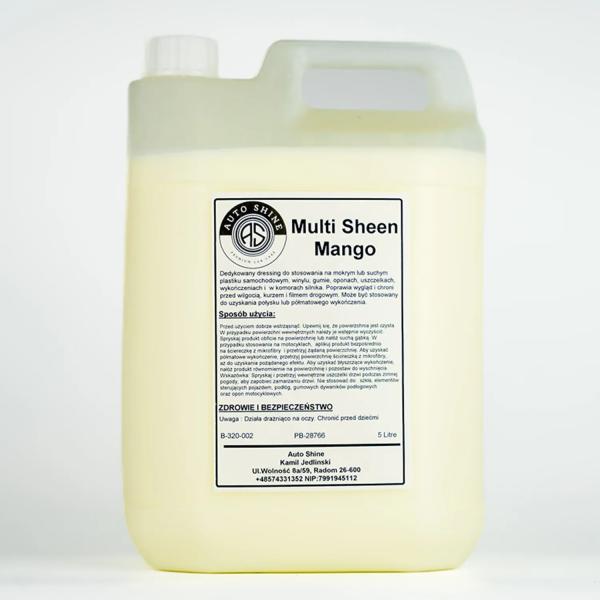 Auto Shine Multi Sheen Mango dressing do tworzyw sztucznych 5L
