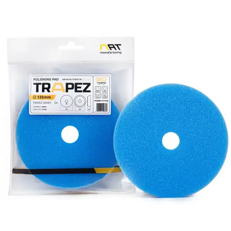 NAT Trapez DA 135mm Niebieska twarda gąbka polerska