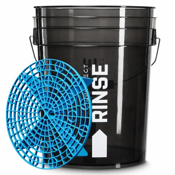 FX PROTECT Wash Bucket RINSE Black 20L + Separator Dirt Guard