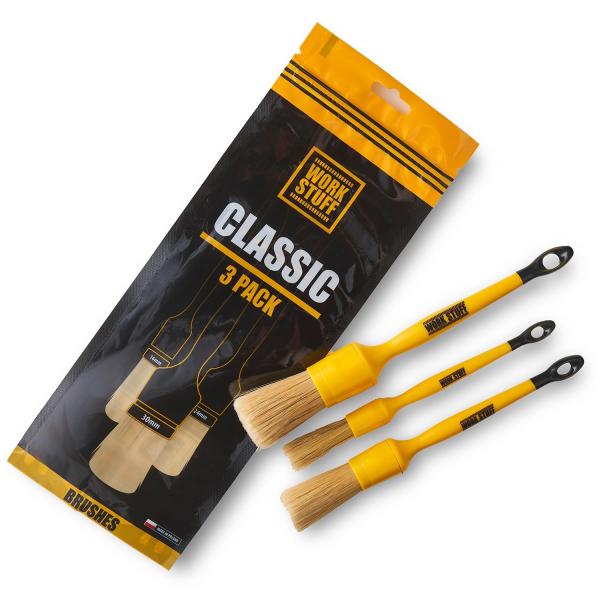 Work Stuff Detailing Brush CLASSIC 3-Pack – zestaw pędzli detailingowych