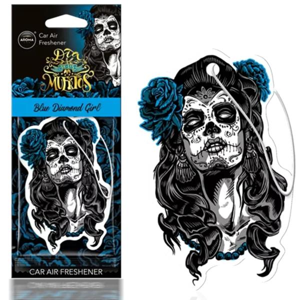AROMA Blue Diamond Girl Dia De Los Muertos – zawieszka zapachowa