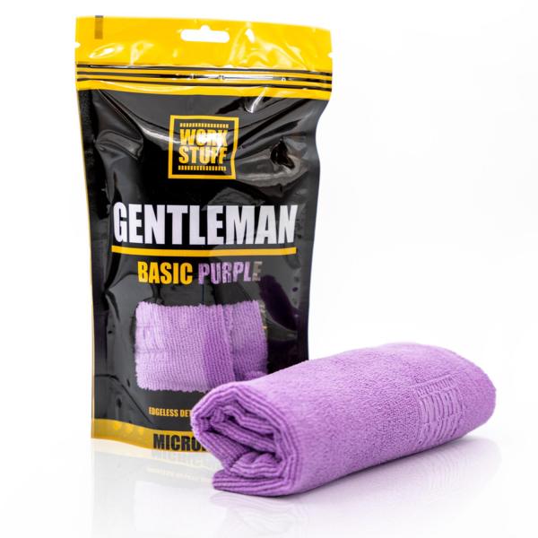 WORK STUFF GENTLEMAN Basic - Delikatna mikrofibra fioletowa