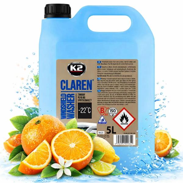 K2 Claren 5L Zimowy płyn do spryskiwaczy -22°C