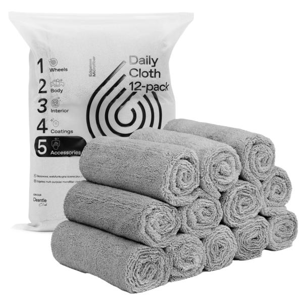 Cleantle Daily Cloth 12-pack 40x40cm mikrofibra bezszwowa