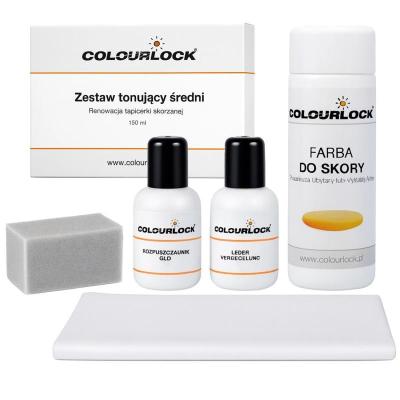Colourlock AUDI Felsgrau zestaw do renowacji malowania skóry farba 150ml