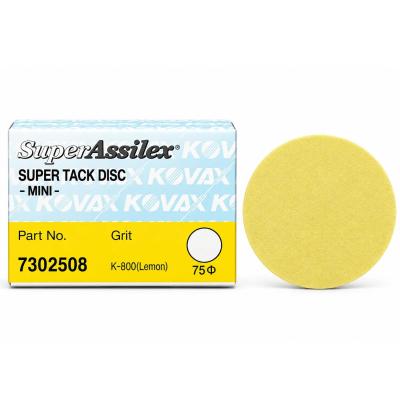 Kovax Super Assilex K800 Lemon Ø75 mm – krążki ścierne na sucho
