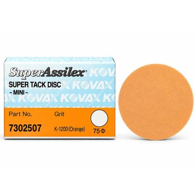 Kovax Super Assilex K1200 Orange Ø75 mm – krążki ścierne na sucho - 1 sztuka