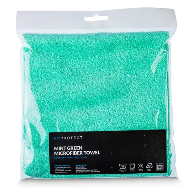 FX Protect Mint Green Microfiber Towel 40x40 550g