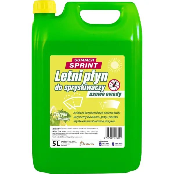 Letni Płyn do spryskiwaczy 5L Summer Sprint Cytryna z Limonką